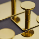 Håndklekrok Base 210 3-Knagg - Polert Messing