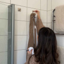 Håndklekrok Base 220 1-Knagg - Børstet Rustfritt Stål Finish