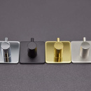 Håndklekrok Base 220 1-Knagg - Børstet Rustfritt Stål Finish