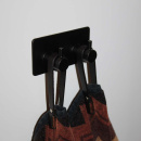 Håndklekrok Base 220 2-Knagg - Matt Sort