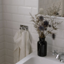 Håndklekrok Base 220 2-Knagg - Krom