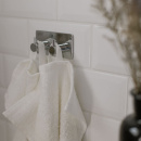 Håndklekrok Base 220 2-Knagg - Krom