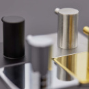 Håndklekrok Base 220 3-Knagg - Børstet Rustfritt Stål Finish