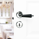 Dørhåndtak Balder - Krom/Sort Tre