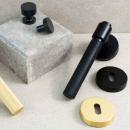 Dørhåndtak Helix 200 - Europeisk Standard - Sort