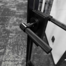 Dørhåndtak Helix 200 - Europeisk Standard - Sort