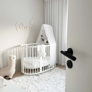 Dørhåndtak Riff - Skandinavisk Standard - Matt Sort