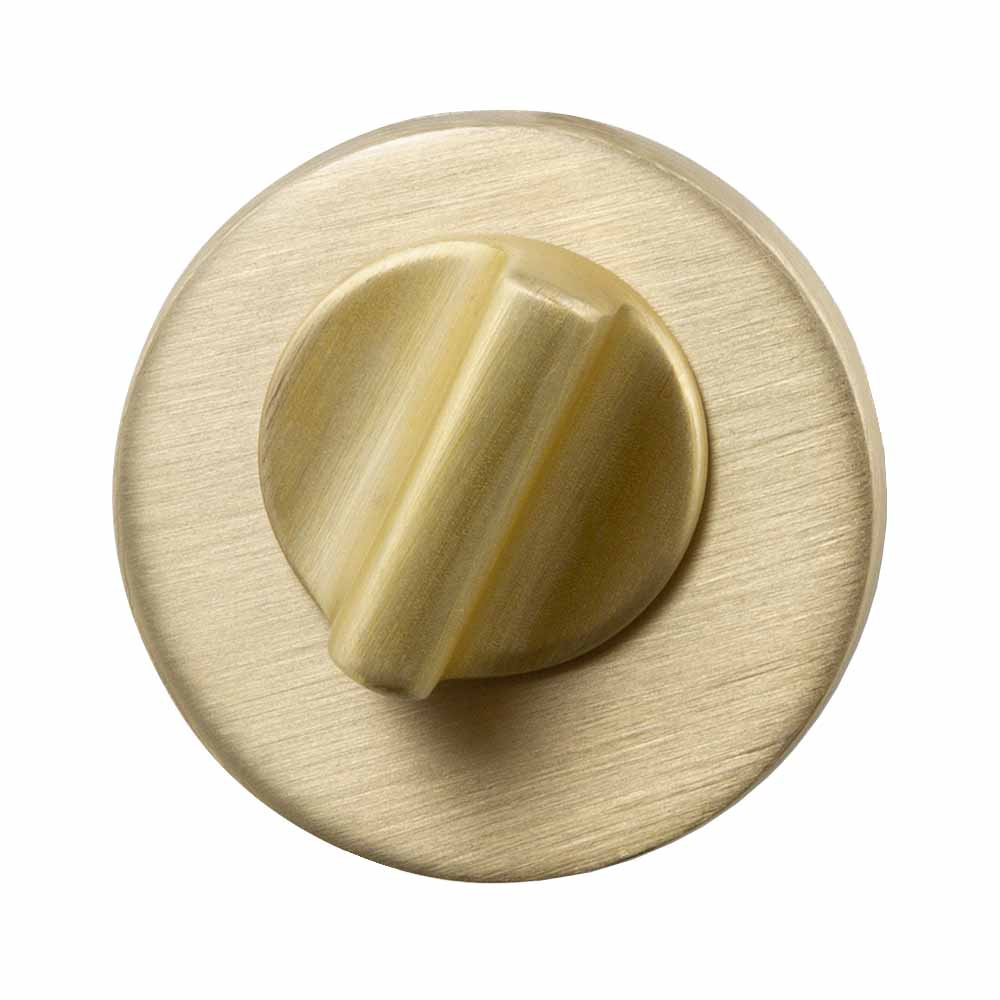 Toalettlås R - Skandinavisk Standard - Børstet Messing