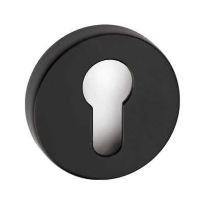 Nøkkelplate R-E - Sort (Europeisk standard) i gruppen Dørhåndtak / Vis alle dørhåndtak / Toalettlås hos Beslag Online (751121-41E)