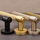 Dørhåndtak Helix 200 Stripe - Skandinavisk Standard - Sort