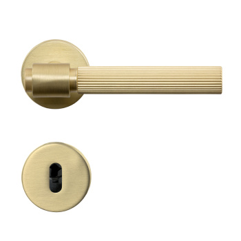 Dørhåndtak Helix 200 Stripe - Europeisk standard - Messing 