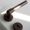 Dørhåndtak Helix 200 Plain - Mørk Bronse
