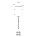 Dørstopper Helix - Matt Sort