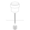 Dørstopper Helix - Messing