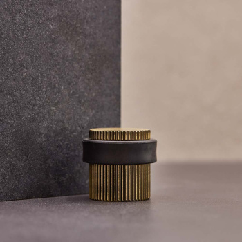 Dørstopper Helix Stripe - Antikk Bronse