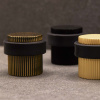 Dørstopper Helix Stripe - Antikk Bronse