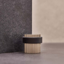 Dørstopper Helix Stripe - Rustfritt Stål Finish