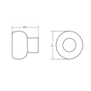 Dørstopper Buggy - Matt Sort