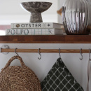 Kjøkkenstang Aveny - 600mm - Komplett - Eik/Børstet Rustfritt