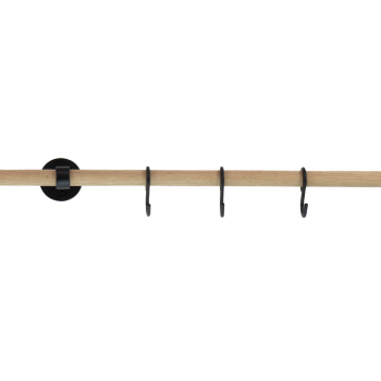Skjøtestang Aveny - 600mm - Eik/Matt Sort