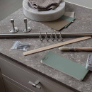 Kjøkkenstang Aveny - 600mm - Komplett - Børstet Rustfritt