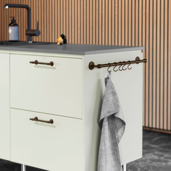 Kjøkkenstang Aveny - 600mm - Komplett - Brunet Messing