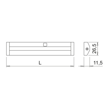 LED-Profil Sidy UHE IFR DX 24V 2700K - Sort