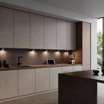 LED-Spot Unika - Stikkontakt - Rustfritt Look