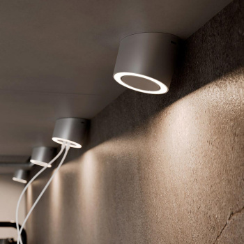 LED-Spot Unika - Stikkontakt - Rustfritt Look