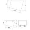 LED-Spot Unika - USB - Sort