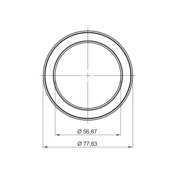 LED-Spot Ringlight - Utenpåliggende - Sort