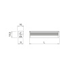 LED-Profil Apex - Opal