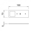 LED-Spot Polar SE SDM - Rustfritt Look
