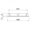 LED-Spot Atom - Hvit