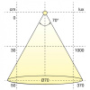 LED-Spot Atom - Hvit