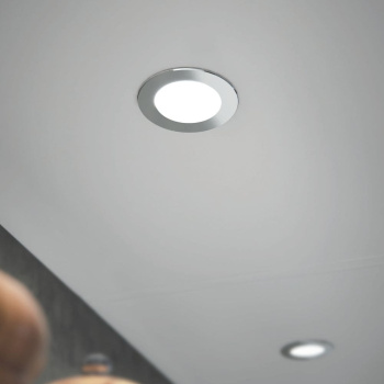LED-Spot Atom - Rustfritt Look