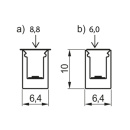 LED-Profil LD8104 - 2000mm - Aluminium