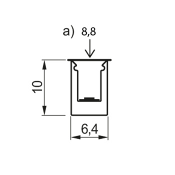 Dekkglass LD8104 - A - 2000mm