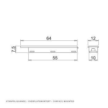 Berøringssensor Nexus - Overflatemontert