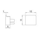 Monteringsklemmer Nexus overflatemontert 3-pak