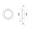Dimmer Capsens FW - 12/24V - Sort