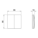 Dimmer Trådløs Kiny - Singel - Hvit