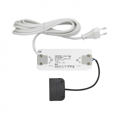 Trafo UltraThin - 24V/12W i gruppen Belysning / Vis all belysning / Trafoer & Tilbehør hos Beslag Online (992675)