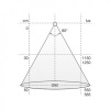 Badelampe LED Nite - Krom
