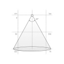 LED-Spot Stella Flat - Rustfritt Look