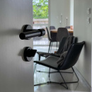 Dørhåndtak Helix 200 Plain - Sort