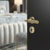 Dørhåndtak Helix 200 Stripe - Antikk Bronse