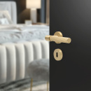 Dørhåndtak Helix 200 Stripe - Messing