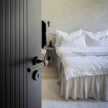 Dørhåndtak Helix 200 Stripe - Sort