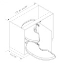 Hjørneskapsavtrekk - Cornerstone Maxx Planero